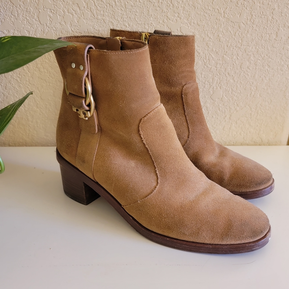 Tory Burch Marsden Suede Leather Ankle Boots size 6.5